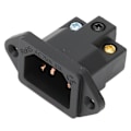 Miniatyrbilde 2 av 5: Monosaudio IB70(C) Ren kobber IEC hunnkontakt panelmontert plugg strømkontakt bakre 100‑250V