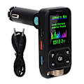 Pikkukuva 2 / 8: Bluetooth FM -lähetin 12V-24V Hands Free -puhelu Bluetooth -autonlaturin sovitin Tukee PD30W QC18W Pikalataus Type 1