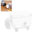 Miniatyrbillede 5 af 5: Mini Plast Bomuldsvat Pinde Opbevaringsboks Sød Får Støv Tæt Kosmetisk Bomuld Opbevaringsboks Husholdning Desktop Organizer
