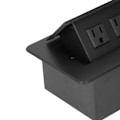 Pikkukuva 3 / 5: Hidasti avautuva vedenpitävä moderni upotettu pistorasia pöytäpistorasia USB-latausporteilla kotitoimistoon