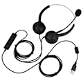 Miniatyrbilde 1 av 5: Støydempende USB-headset for kundesenter med mikrofon
