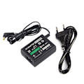 Miniatyrbild 2 av 2: Väggladdare AC-adapter Strömkabel för PSP 1000/2000/3000 EU-kontakt