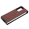 Miniatyrbild 4 av 5: Mobilt telefonfodral i läder för Samsung Galaxy Z Fold 2 skyddande fodral AntiFall-fodral (brunt)