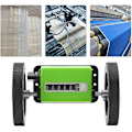 Miniatyrbild 2 av 8: Effektiv mekanisk längdräknare för industriellt bruk, digital längdmätare med stabil encoderfunktion, slitstarka gummihjul, 6-siffrig räknare