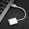 Miniatyrbillede 7 af 8: Ekstern USB 2.0 lydkort 3D Virtual 7.1 kanal lydadapter 3,5 mm til telefon PC bærbar computer