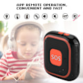 Miniatyrbillede 4 af 5: Mini GPS Tracker Locator Børn Personlig SOS Alarm APP Tracking (Sort)