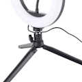 Pikkukuva 1 / 8: UN‑206 3‑väri 20cm rengasvalo LED-jalustan kaari täyttölamppu kauneusvalokuvaukseen Live