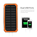 Pikkukuva 8 / 8: Kannettava 20000mAh pikalataus kaksois-USB Polar-mobiilivirtapankin kotelo DIY-sarja oranssi