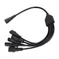 Pikkukuva 2 / 5: UPS PDU C14 - 5 x C13 virtajohtoadapteri, uros-naaras, 10A 250V Y-haaroitin, 1,6 jalkaa