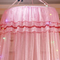 Miniatyrbilde 5 av 5: Rund baldakin prinsesse stil myggnett seng gardin netting (rosa)