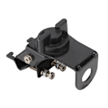 Miniatyrbilde 3 av 5: RB56 Rustfritt stål sideklips for stor VHF/UHF og middels HF bilradioantenne (svart)