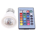 Miniatyrbild 2 av 8: 3W E27 10-färgad LED RGB magisk ljuskälla   24-tangenters fjärrkontroll med minnesfunktion