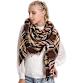 Miniatyrbild 1 av 5: Kvinnors Rutig Filt Scarf för Vinter Höst