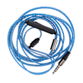 Miniatyrbillede 2 af 5: Øretelefon udskiftningskabel hovedtelefon lydkabel til Technica ATH‑IM01 IM02 IM03 IM04 IM50 IM70