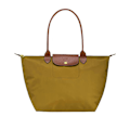 Miniatyrbild 1 av 5: Longchamp Le Pliage Tote, Reseaxelväska, Nylon, Gul Yellow Yellow M