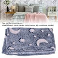 Miniatyrbild 7 av 8: Lysande polyesterfilt Mjuk och varm luddig filt för säng soffa soffa alla säsongerDusty Blue