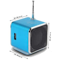 Miniatyrbild 2 av 7: Symfoni i fickan: Portabel minihögtalare med FM-radio för smidig användning både inomhus och utomhus