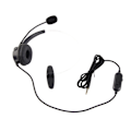 Miniatyrbilde 2 av 5: Kablet Trucker Headset 3,5 mm Mono Headset Med Støydempende Mikrofon Volumkontroll for Mobiltelefon Bærbar PC