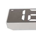 Miniatyrbild 3 av 8: Digital väckarklocka temperaturdisplay LED-spegel elektroniska klockor för hem sovrumsdekoration vit