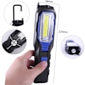 Miniatyrbilde 5 av 5: Oppladbar LED bærbar arbeidslampe, kraftig oppladbar LED arbeidslampe, USB magnetlampe, 2800mAh COB batteri, krok og 3-i-1 ladekabel