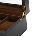 Miniatyrbild 1 av 7: Elegant Klockdisplay, Klocklåda i Massivt Trä för Herrar med Klar Glasruta, Justerbara Klockkuddar för Komfort och Slitstyrka