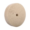 Miniatyrbillede 2 af 5: 1 stk. 100x25mm 4\" Beige Polering Buffing Slibning Rund Hjul Uld Blød Filt Poler Skive Pad