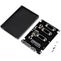 Miniatyrbild 1 av 5: Mini Pcie/m SATA SSD till 2,5 tums SATA-adapter Extern Laptop Hårddiskfodral (Svart)