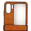 Miniatyrbild 3 av 8: Fodral för Oppo Find N2 Flip Syntetiskt läder Ultra tunt Stötsäkert Telefonskyddsskal för Oppo Find N2 Flip Brun