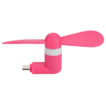 Miniatyrbild 2 av 2: Bärbar handhållen Micro USB liten fläkt Ultra tyst USB-fläkt för Android OTG-smartphones (rosröd)