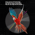 Miniatyrbilde 8 av 8: 3D Hologram Vifte 224LED 400x400mm WiFi Fjernkontroll 3D Hologram Projektor Reklame Display 100‑240V EU Plugg