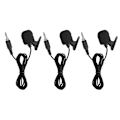 Miniatyrbillede 2 af 8: 3 stk. 04A Kompakt Professionel Mini 3,5 mm Skrue Stik Mikrofon Ledning Krave Klips Forstærker Mic