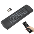 Miniatyrbilde 5 av 5: 6-akset bakgrunnsbelyst 2,4G trådløst dobbeltsidig tastatur infrarød sensor fjernkontroll