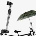 Miniatyrbild 2 av 8: Mångsidigt paraplyställ, justerbar paraplyhållare för barnvagn, vridbar 360 grader universell passform för rullstol, cykel, barnvagn, förtjockad
