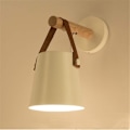 Miniatyrbild 3 av 5: Vägglampa för inomhusbruk, Populär Modern Design Trä Metall Vägglampa E27 Enkel Installation för Sovrum Vardagsrumsinredning (8-10㎡ Utrymme)