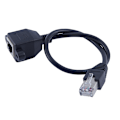 Miniatyrbilde 1 av 5: 30cm RJ45 hann til hunn skruepanelmontert LAN Ethernet nettverksforlengelseskabel