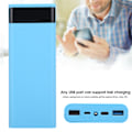 Miniatyrbild 7 av 8: Snabbladdningsversion 8x18650 Power Bank Case USB DIY Kit Skal Batterihållare LaddningsboxBlå
