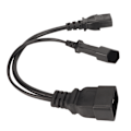 Miniatyrbild 4 av 8: IEC320 C13 och EU-kontakt till IEC320 C20 strömkabel IEC320 C13 och EU-hona till IEC320 C20 Y-splitter strömkabel 12.6 tum