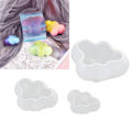 Miniatyrbillede 1 af 8: 3 stk. skyer forme silikoneform nem at afforme deformationsmodstand skyer epoxyharpiksforme DIY kager chokolader