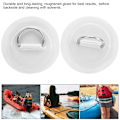 Miniatyrbilde 7 av 8: 2 stk oppblåsbare båtkajakk DRing Pad Patch PVC Marine rustfritt stål fast spenne (hvit)