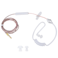 Miniatyrbild 1 av 5: In-ear-headset med luftrörssäkerhetssnäcka med mikrofon för IOS för Android Transparent Single