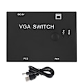 Miniatyrbild 1 av 5: VGA-splitter, datortillbehör 2-i-1-ut 2-portars switcher HD-skärmtillbehör för värdswitch