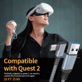 Miniatyrbilde 2 av 5: Datakabel 5M Kompatibel med Oculus Quest 2 Link-kabel VR-briller Utstyr Alt i én maskin Albue Datakabel for headset og spill-PC