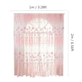 Miniatyrbilde 6 av 6: Polyester Floral Pattern Vindus Tulle Voile Gardin Soverom Stue Innredning (Rosa)