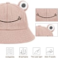 Miniatyrbild 3 av 4: Grodhatt Hink Solhatt för Kvinnor Grod Hinkhatt Sommar Rosa