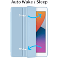 Miniatyrbild 5 av 5: 10,2 tums iPad Skyddsfodral, Himmelsblått Trefaldigt Ställ med Tunn Mjuk TPU-baksida, Smart Magnetiskt Auto Wake/Sleep-skydd för 9:e/8:e/7:e Generationen