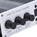 Miniatyrbillede 1 af 8: USB Hukommelseskort Digital Afspiller FM Bluetooth 4.2 Bil Strøm HiFi Stereo Lydforstærker