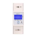 Miniatyrbild 1 av 5: Digital enfas DIN-skena energimätare, hög precision 230V LCD-display elmätare med återställningsbar partiell förbrukning, stabil