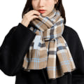 Miniatyrbillede 1 af 5: Reversible Elegant Classic  Feel Scarves for Spring Fall Winte