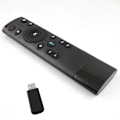 Pikkukuva 2 / 6: Langaton kaukosäädin 2.4G USB-vastaanottimella, ääni syöttö älytelevisiolle Android TV Box HTPC PC Projektori Musta