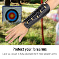 Miniatyrbild 2 av 8: Handgjorda Läderarmskydd För Bågskyttar, Lättviktsdesign Andningsbara Och Bekväma Skyddsarmskydd För Recurve Traditionell